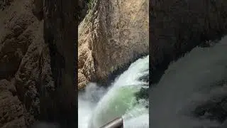 Brink of The Lower Falls! #yellowstone