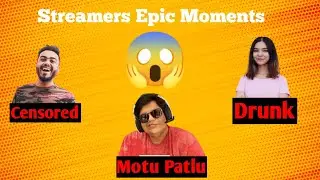 Top 5 Indian Streamers Epic/Unexpected Moments on Live Stream - Ankita,Ghatak, Mythpat, Tanmay.