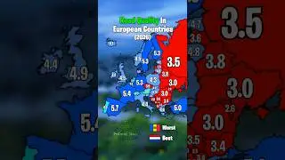 Roan Quality In European Countries #europe #viral #cartography #geography #mapguide #map #shorts
