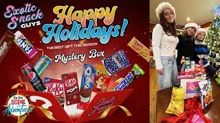 Открываем праздничный подарочный набор EXOTIC SNACK GUYS стоимостью 50 долларов &mdash; сладости, чипсы...