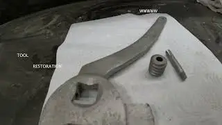 Restoration of Old Rusted Screw Wrench