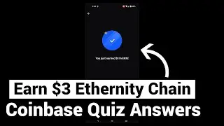 Earn Free $3 Ethernity Chain | ERN Coinbase Quiz Answers