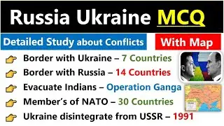 Russia Ukraine Conflict | About NATO | Geography Of Ukraine | Important MCQs | #russiaukrainewar