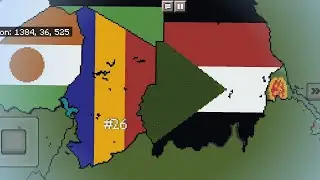 Medium Scale World Flag Map Tutorial Part 26 - Chad and Sudan