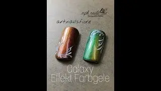 Farbverlauf mit Galaxy Effekt Gel