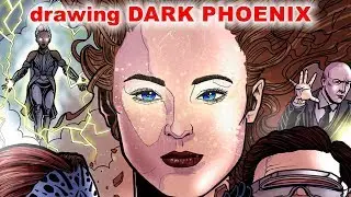 X-Men - Dark Phoenix speed drawing