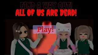 Let's escape zombies in the school; all of us are dead