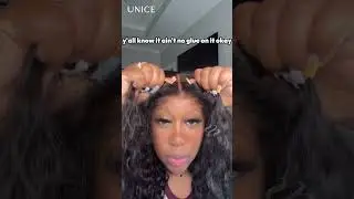 UNice Glueless Water Wave Grip Wig With Secure Silicone Strips and Drawstring With Baby Hair