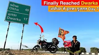 Finally Reached Dwarka | Ayodhya Ram Mandir To Dwarka Gujarat by Hero Splendor+ day 7