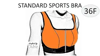 Free 36F Standard Sports Bra PDF Pattern Download