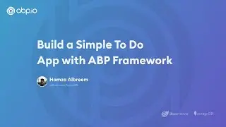 Build a Simple To Do App with ABP Framework [Blazor Server + MongoDb]