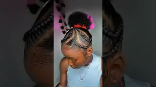MUST WATCH 🎀 side braided natural hairstyle 🥰💖. #4c #braids #hairstyle #hairstyletutorial