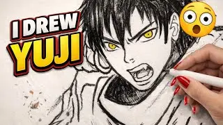 Yota Okkutsu drawing from Jujutsu Kaisen | Jujutsu Kaisen pencil sketch tutorial | JJK sketch