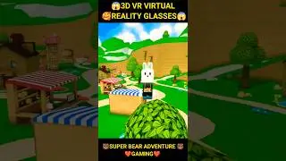 Super Bear Adventure 3D VR Virtual Reality Glasses 😱#shorts