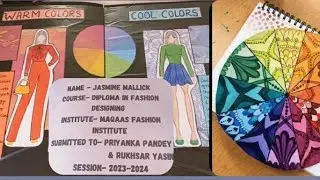 1st year fashion design file ll colour and design theory file ll colour of knowledge ideas 💡 ll