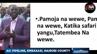 Fantastic, governor sakaja shocksRuto and the congregation by prfectly playing guitar in church