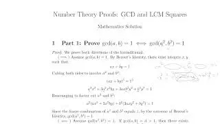 Squares and GCDs: 3 Essential Number Theory Proofs