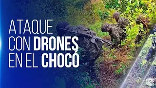 Diez militares resultan heridos por un ataque con drones del ELN en el Chocó
