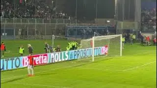 Latina vs Salernitana fine partita  complimenti ai Tifosi delle due squadre .. giornata di sport 
