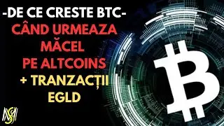 De ce a EXPLODAT Bitcoin? Urmeaza macel pe altcoins!? Tranzactii EGLD pentru xLaunchpad