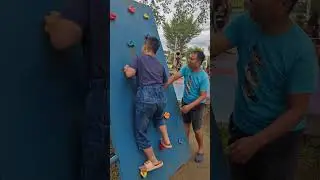 Trying my best every climb 💙#DailyRoutine #LifeSkills #CalmMoments #Special #YTShorts #SmallWins
