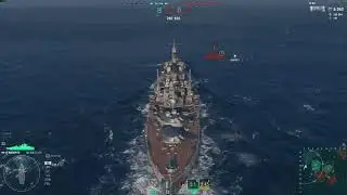 World of Warships Warspite Premiumship gameplay.
