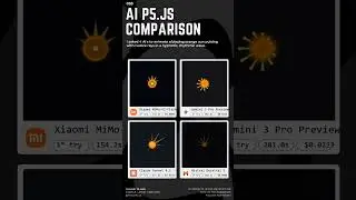 Comparing 4 LLMs Creating the Same Animation 🌞🔄 | Pulsing Orange Sun
