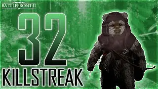 Ewok Hunter 32 Killstreak on Endor | Star Wars Battlefront 2