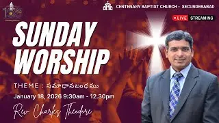 Live | January 18,  2026 | Telugu Worship Service (9:30 AM) |  CBC, Secunderabad