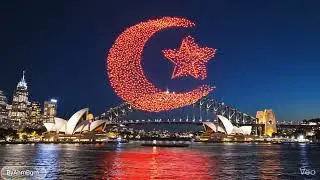 The daytime view of Sydney, Australia, and the nighttime drone show are amazing. . Enjoy watching!