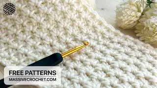 How to Crochet The Most Beautiful Blanket Pattern for Beginners  🥰 ⚡️ SUPER EASY Crochet Stitch