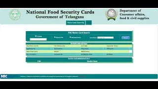 How to Download Food Security Card (Ration Card) Without any Details in Telangana.