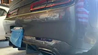 Carbon Fiber install! Ikon Rear Diffuser - 2016 Dodge Challenger Scatpack