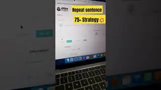 PTE Repeat sentence how to get 75+ score. 0 to hero strategy #pte #repeat  #repeatsentense