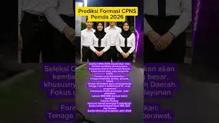 Prediksi Formasi CPNS Pemda 2026 #cpns #pppk #asn