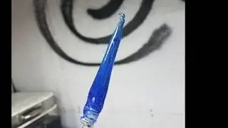 Making cobalt blue borosilicate glass from oxide