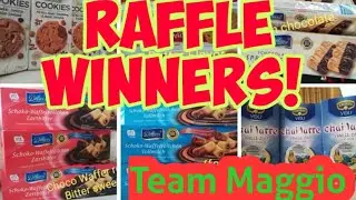 Who are the lucky winners of German goods worth 1k | raffle of chocolates, cookies, jam and sausage