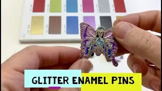 Make Pins With Glitter Enamel
