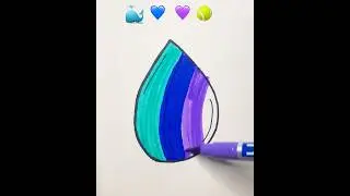 🐬💙💜🥎satisfying creative drawing #art  #satisfyingvideo #satisfying #video #viral #creative #shorts