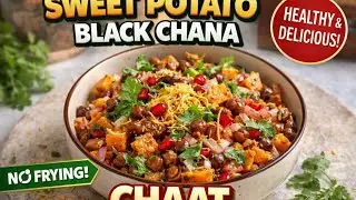 Sweet Potato Black Chana Chaat | 10 Minutes Weight Loss Recipe | Healthy Chaat  #sweetpotato #chaat 
