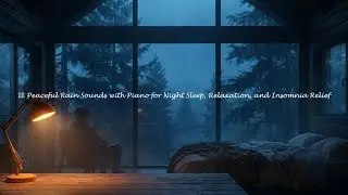Overnight Rain and Piano Music for Continuous Deep Sleep 🌌 #j5a