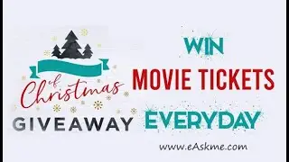 Christmas GiveAway: Win Free Movie Tickets Everyday