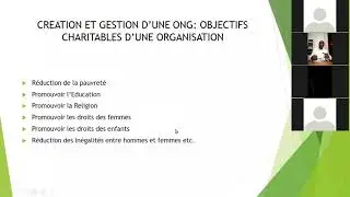 Partie 2 : Formation en Gestion et Organisation d'une ONG