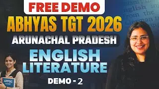 APPSC TGT English Literature Demo-02 | William Wordsworth | Poetry & MCQs | ABHYAS