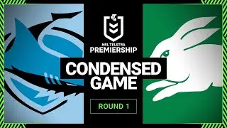 NRL 2023 | Cronulla Sutherland Sharks v South Sydney Rabbitohs | Condensed Match, Round 1