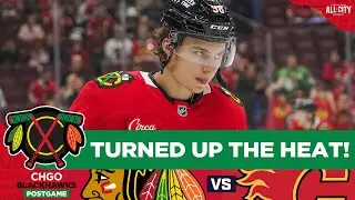 BLACKHAWKS POSTGAME: Connor Bedard HAT TRICK & Chicago Beats Calgary! | CHGO Blackhawks Podcast