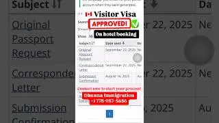 #CanadaVisitorVisa #VisitorVisaApproved #NoSponsorNeeded #HotelBookingVisa #fyp  #dhunnaimmigration