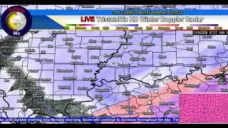 1/24/26 (No audio) LIVE HD Winter Weather Doppler Radar Stream #tristatewx #inwx #ilwx #kywx