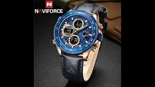NAVIFORCE 9197 Blue Belt Watch || Easy Shopping Zone || Bangla Watch Tutorial ||