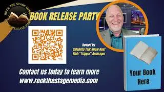 2025 Book Release Party promo - Rock The Stage Media